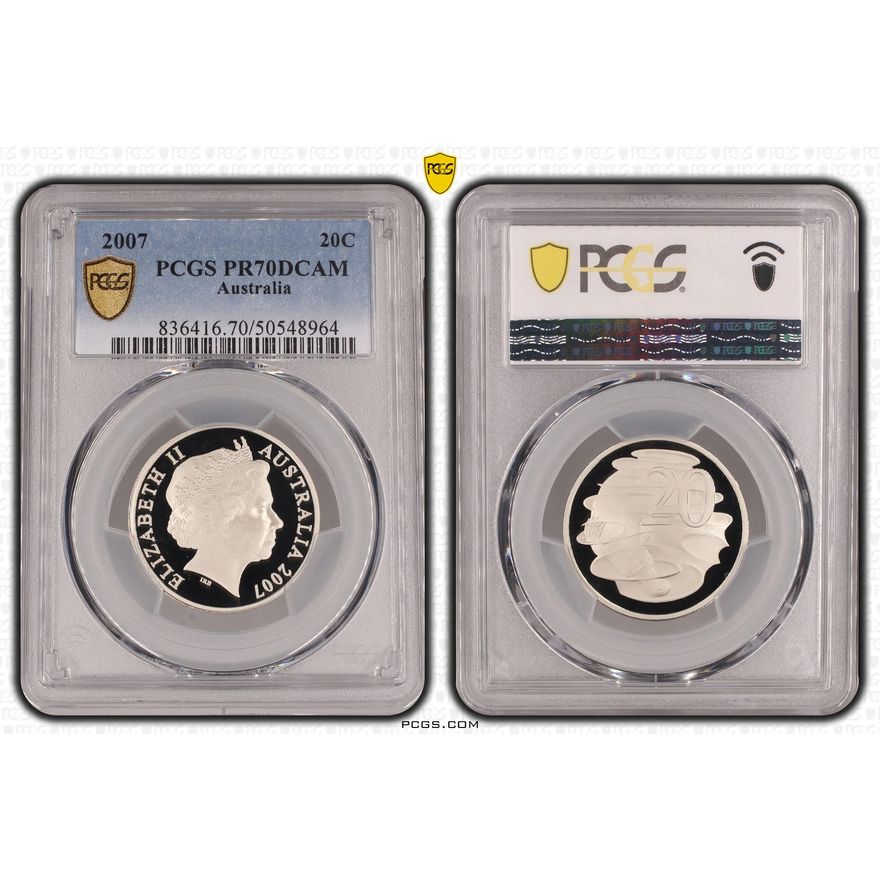 Twenty Cent, 2007, PCGS PR70DCAM