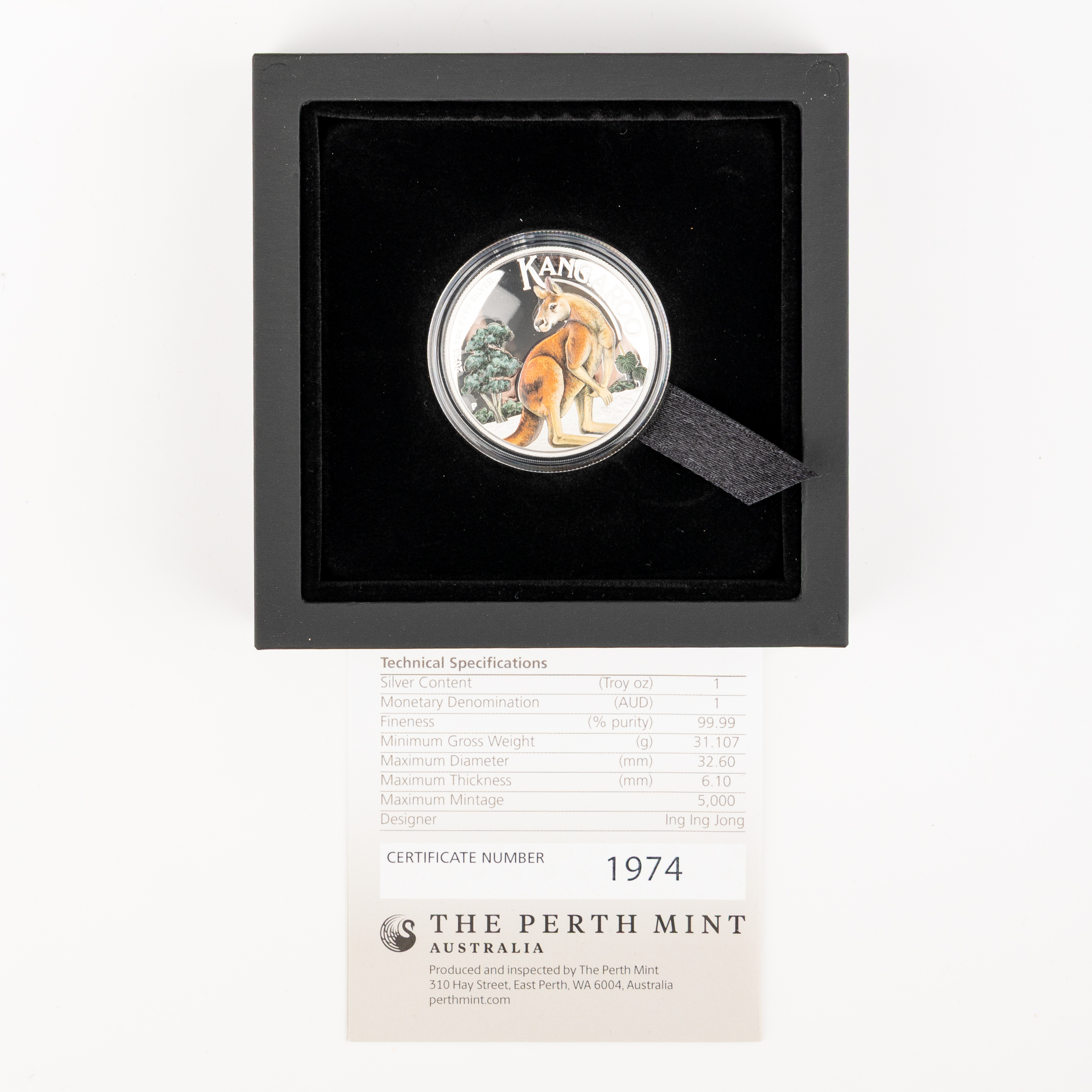 Elizabeth II, Perth Mint - Kangaroo, One Dollar, 2023-P, UNC