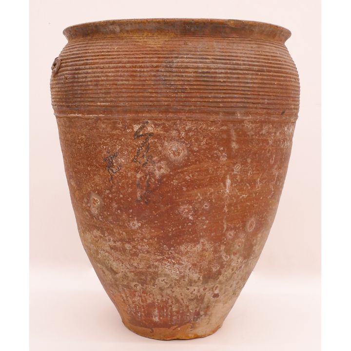 Japanese Momoyama Bizen Shigaraki Large Jar