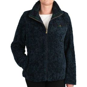PENDLETON WOMEN FUZZY FULL ZIP COAT JACKET SZ MED