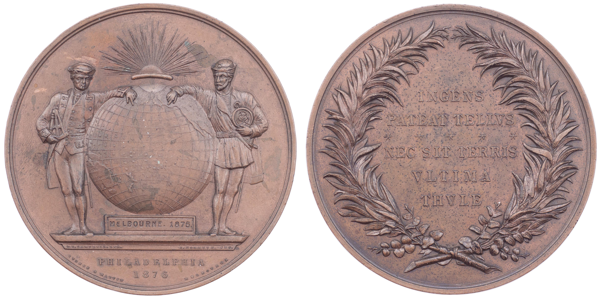Melbourne Exhibition Medal, 1875 - 1876, gEF