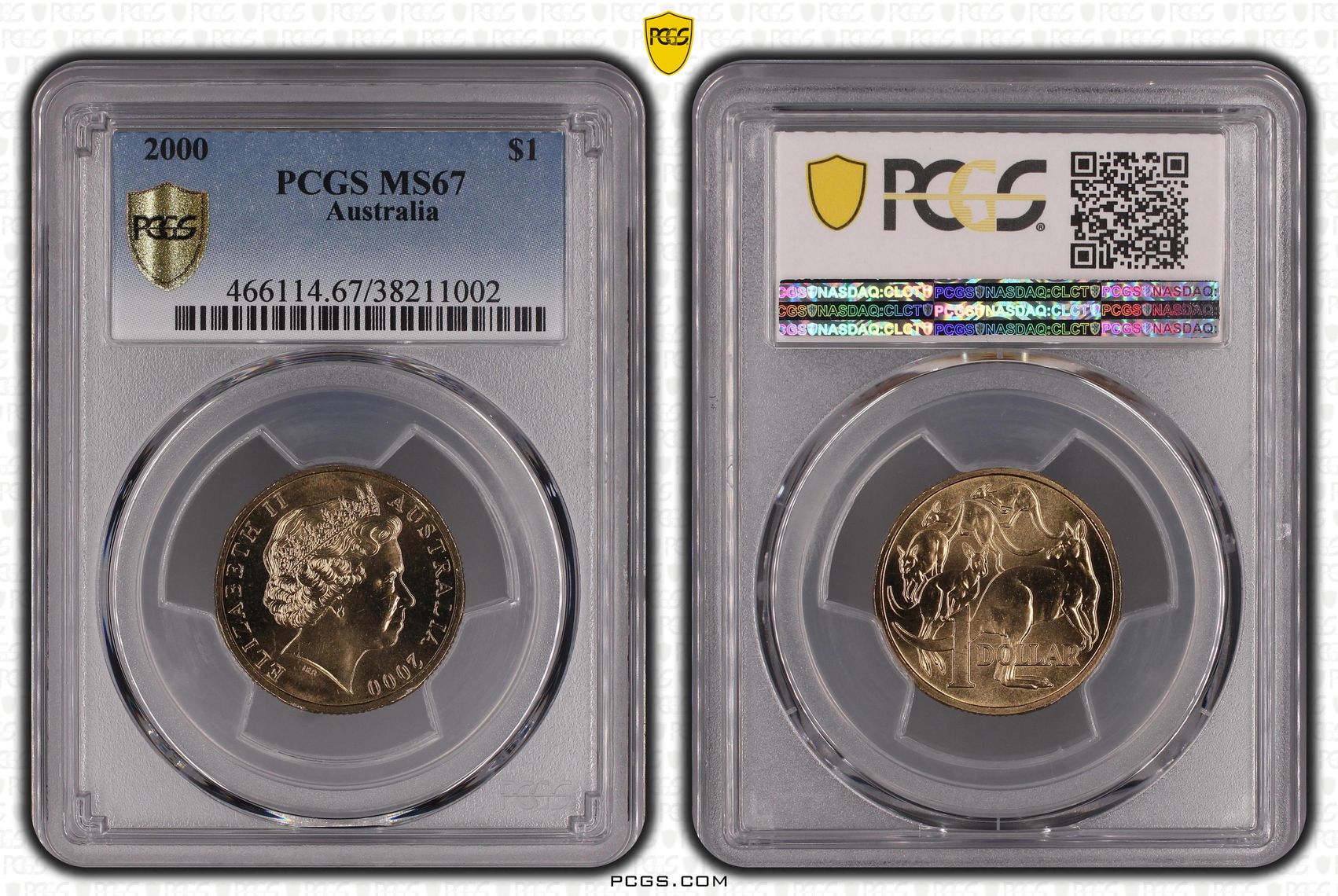 Elizabeth II, One Dollar, 2000, PCGS MS67