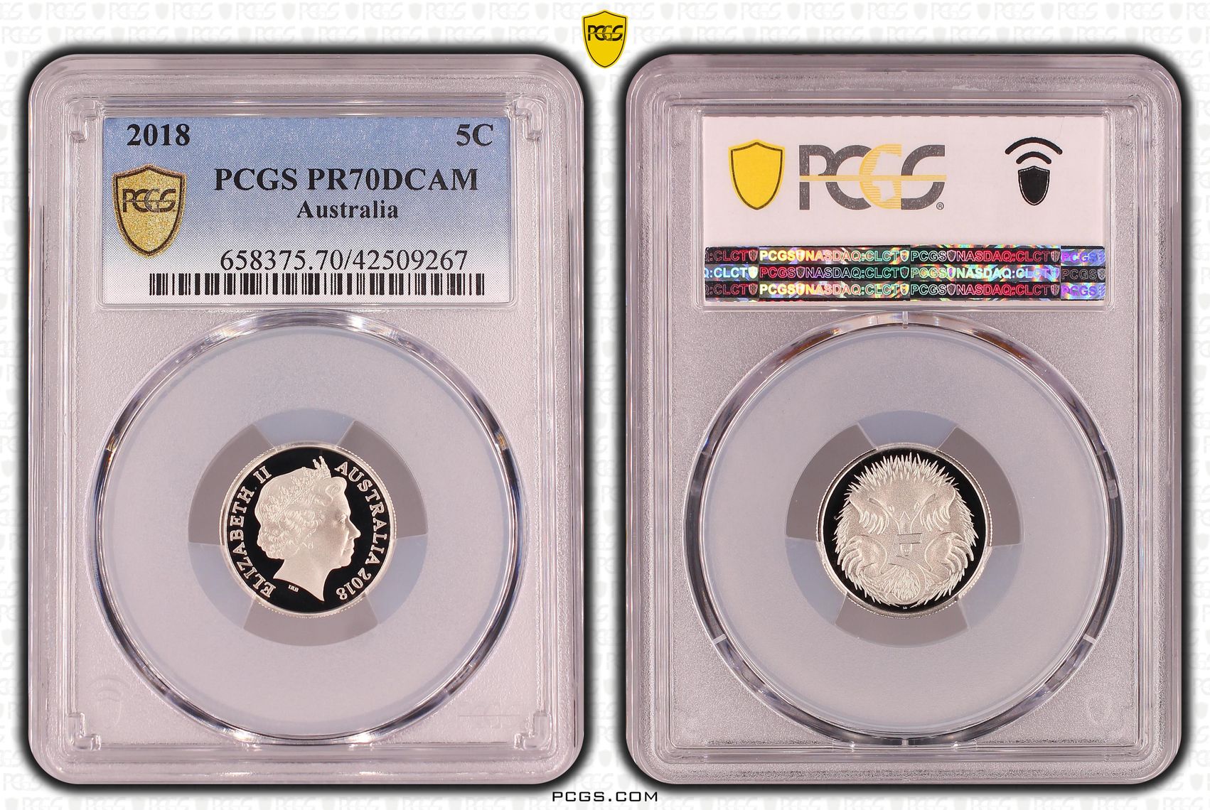 Five Cent, 2018, PCGS PR70DCAM