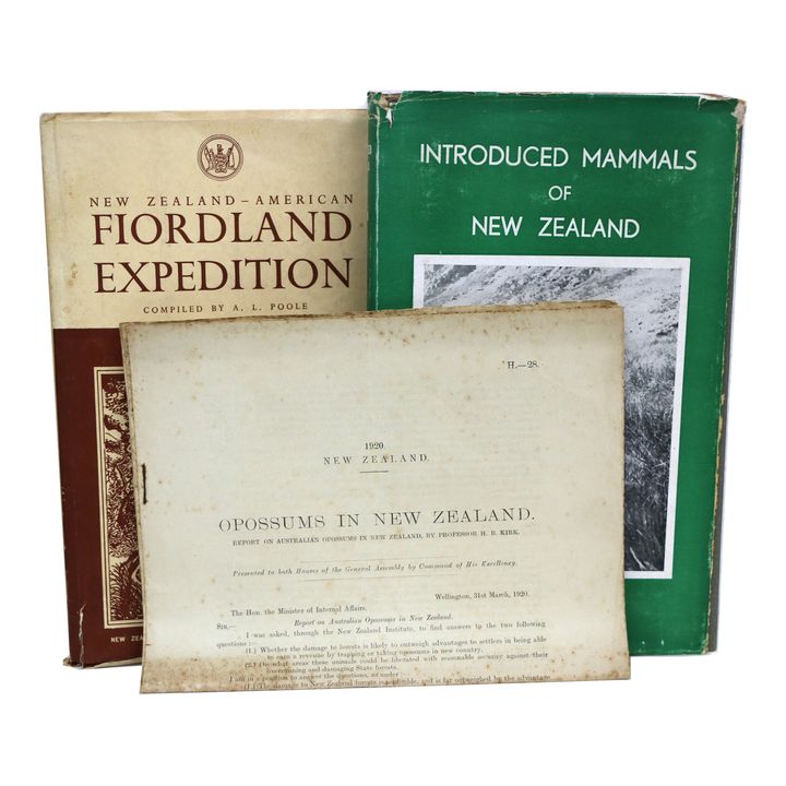 WODZICKI, K.A.  [4 titles] - Introduced Mammals of New Zealand. An Ecological and Economic Survey