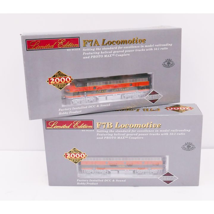 2pc Proto 2000 Series F7A & F7B HO Scale Locomotives in Boxes