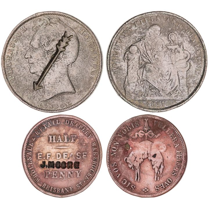 Countermarked Penny, 1857, VF
