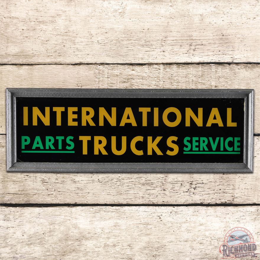 International Trucks Parts Service Lighted Advertising Sign