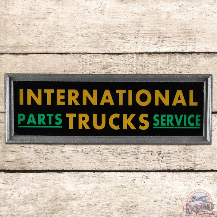 International Trucks Parts Service Lighted Advertising Sign