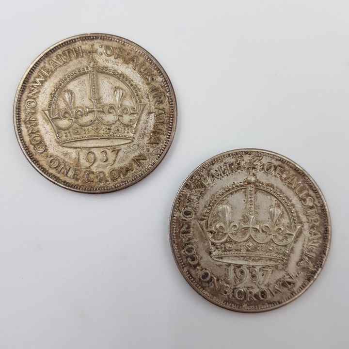 Aus. 1937 Crowns (x2)