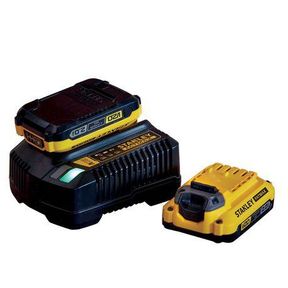 STANLEY FATMAX V20 2 AH Starter Kit 2 Batteries Charger|