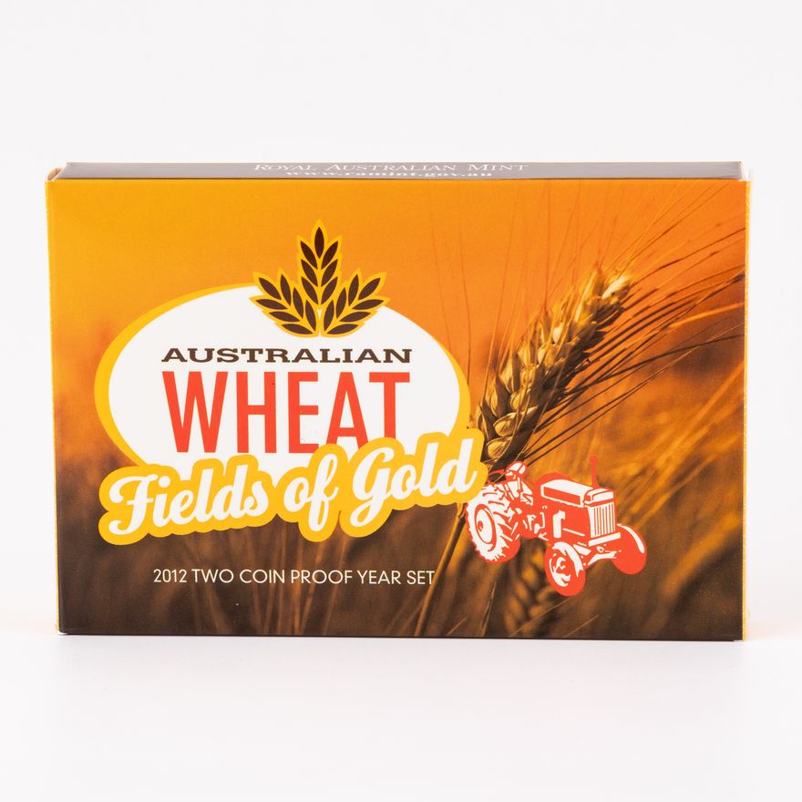 Elizabeth II, RAM - Australian Wheat, Twenty Cents - One Dollar, 2012,  FDC