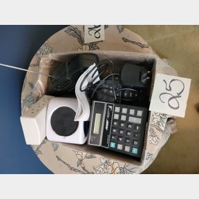 Calculator, Midland Weather Radio and other electronics
