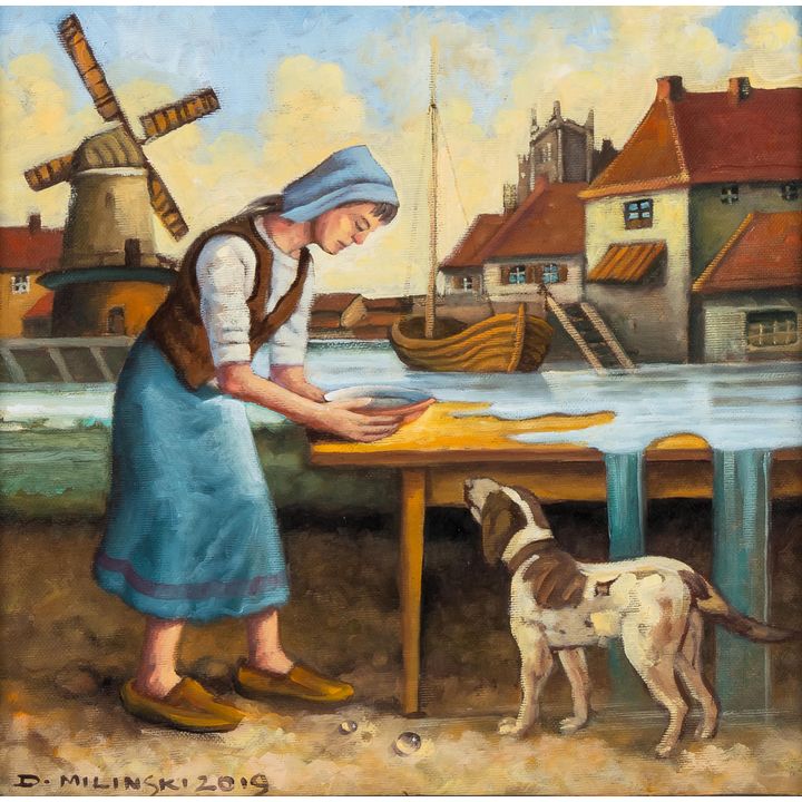 Dariusz Miliński | Kobieta zamyślona, 2019 r.