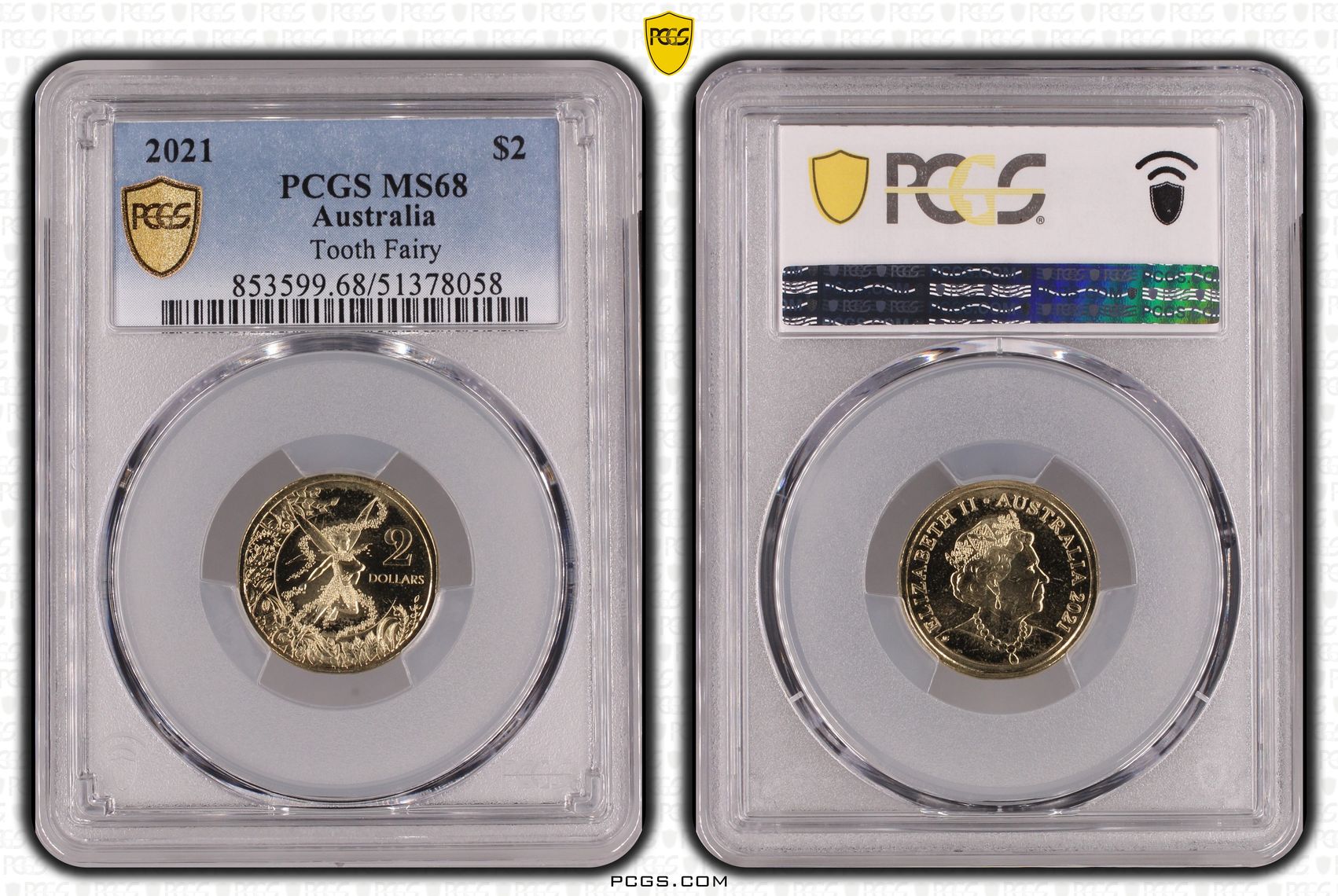 Tooth Fairy, Two Dollar, 2021, PCGS MS68