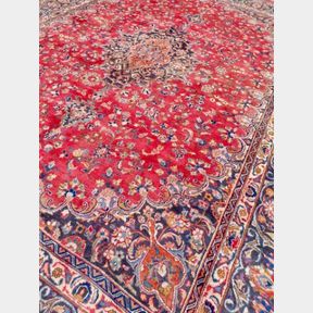 ABSOLUTELY GORGOUS KHORASAN RUG WITH SIGNATUREI N KURK WOOL. SIZE 390 X 293 - 50698/537
