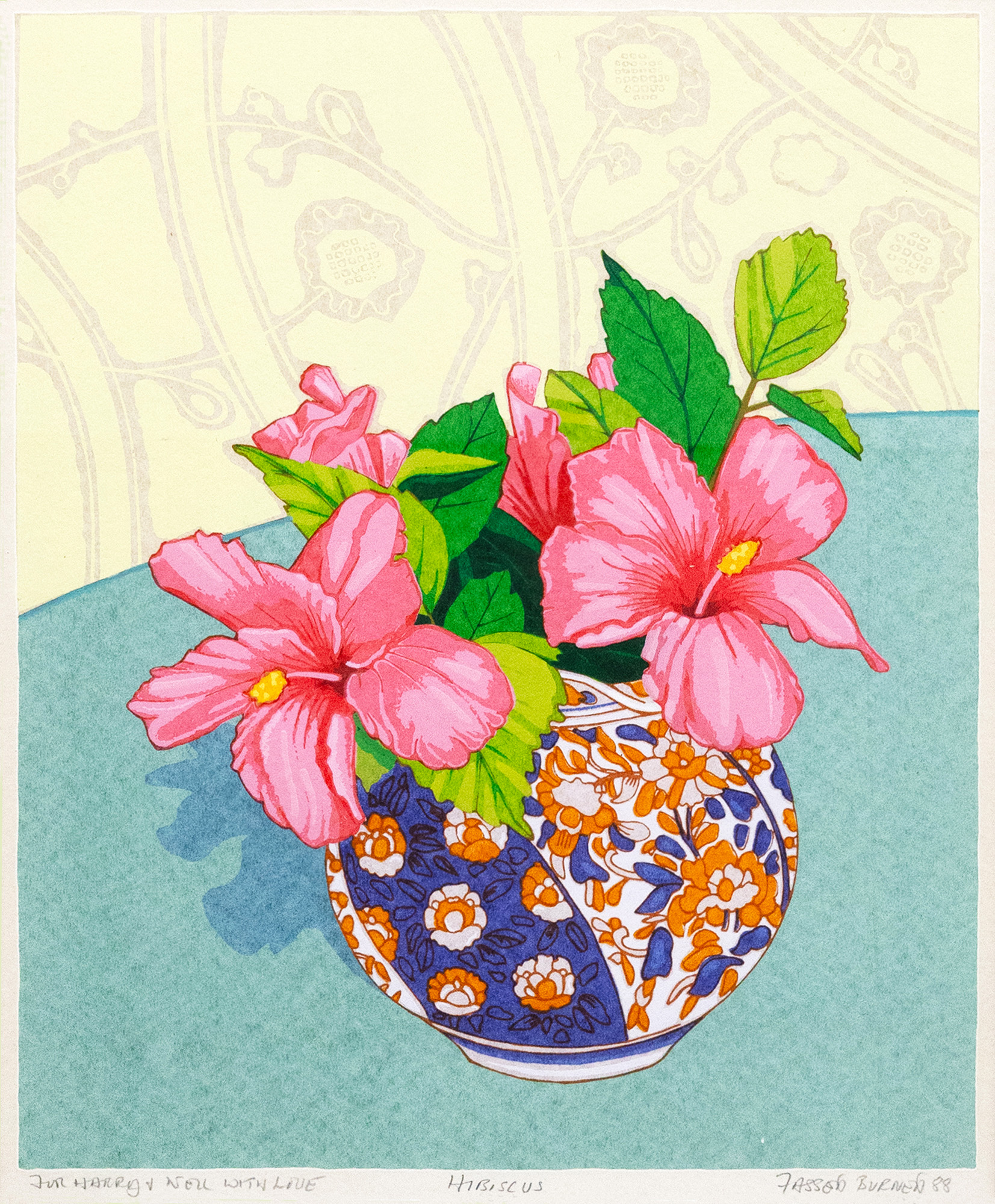 Fassett Burnett 'Hibiscus' — sold at auction in New Zealand for $500