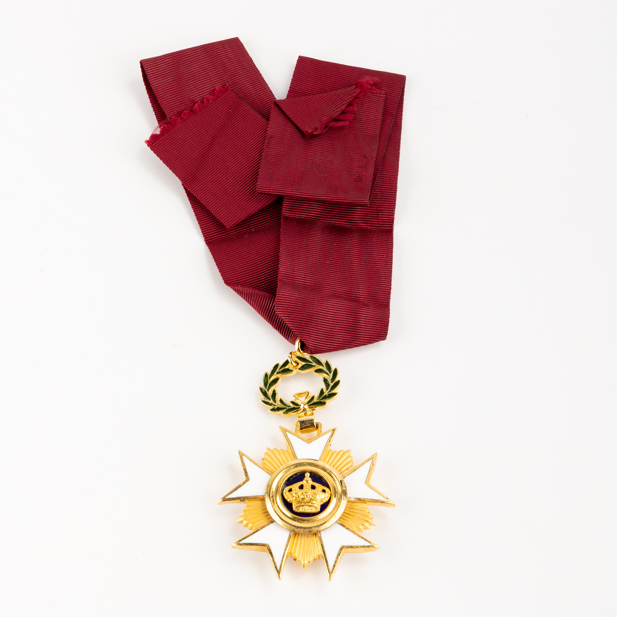 215 · Belgium, Leopold II, The Commander Neck Badge of the Belgian Order of the Crown, 1897 Est.