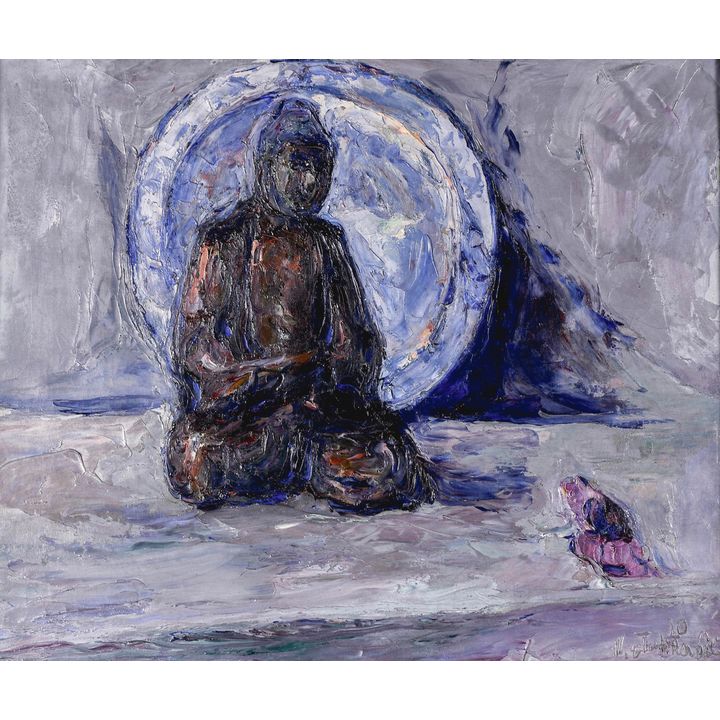 Włodzimierz Terlikowski | Martwa natura z figurą Buddy, 1920 r.