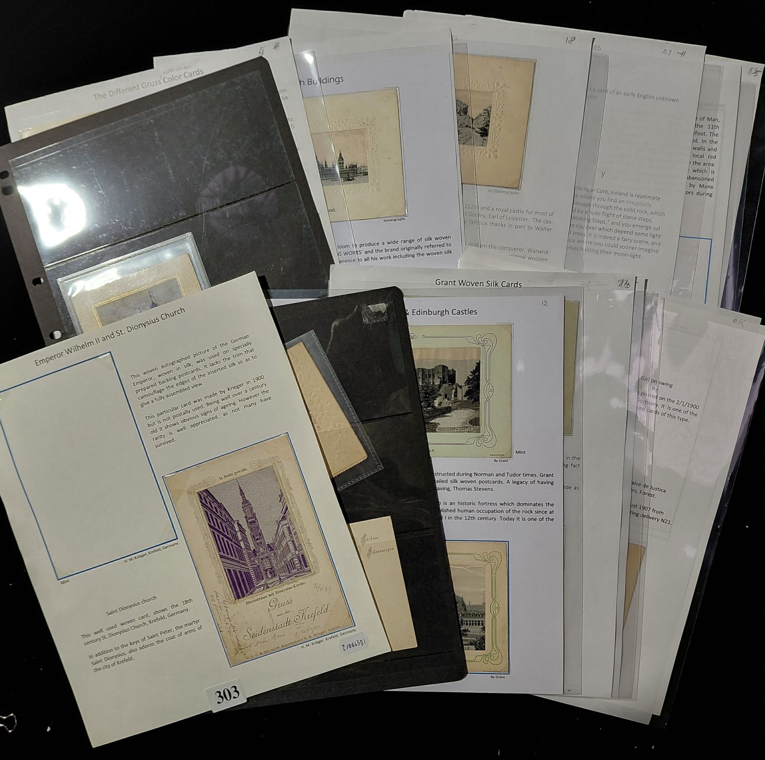 303 · SILK POSTCARDS