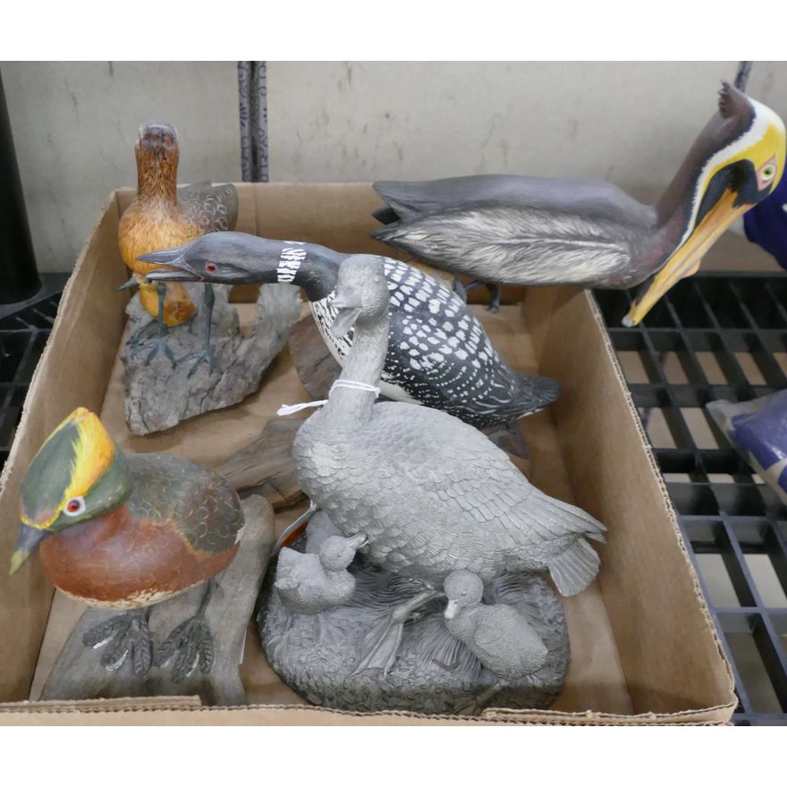 Box Wood Bird Models