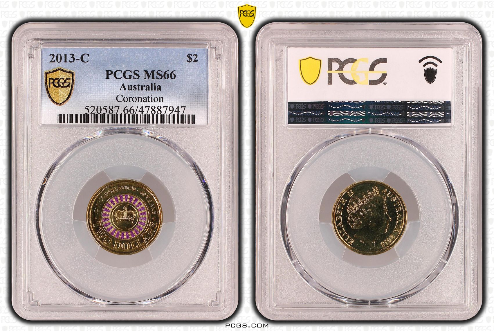 Coronation, Two Dollar, 2013-C, PCGS MS66