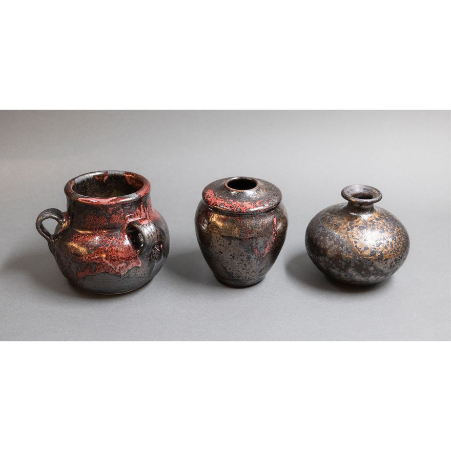 Graeme Storm - Three small stoneware vases