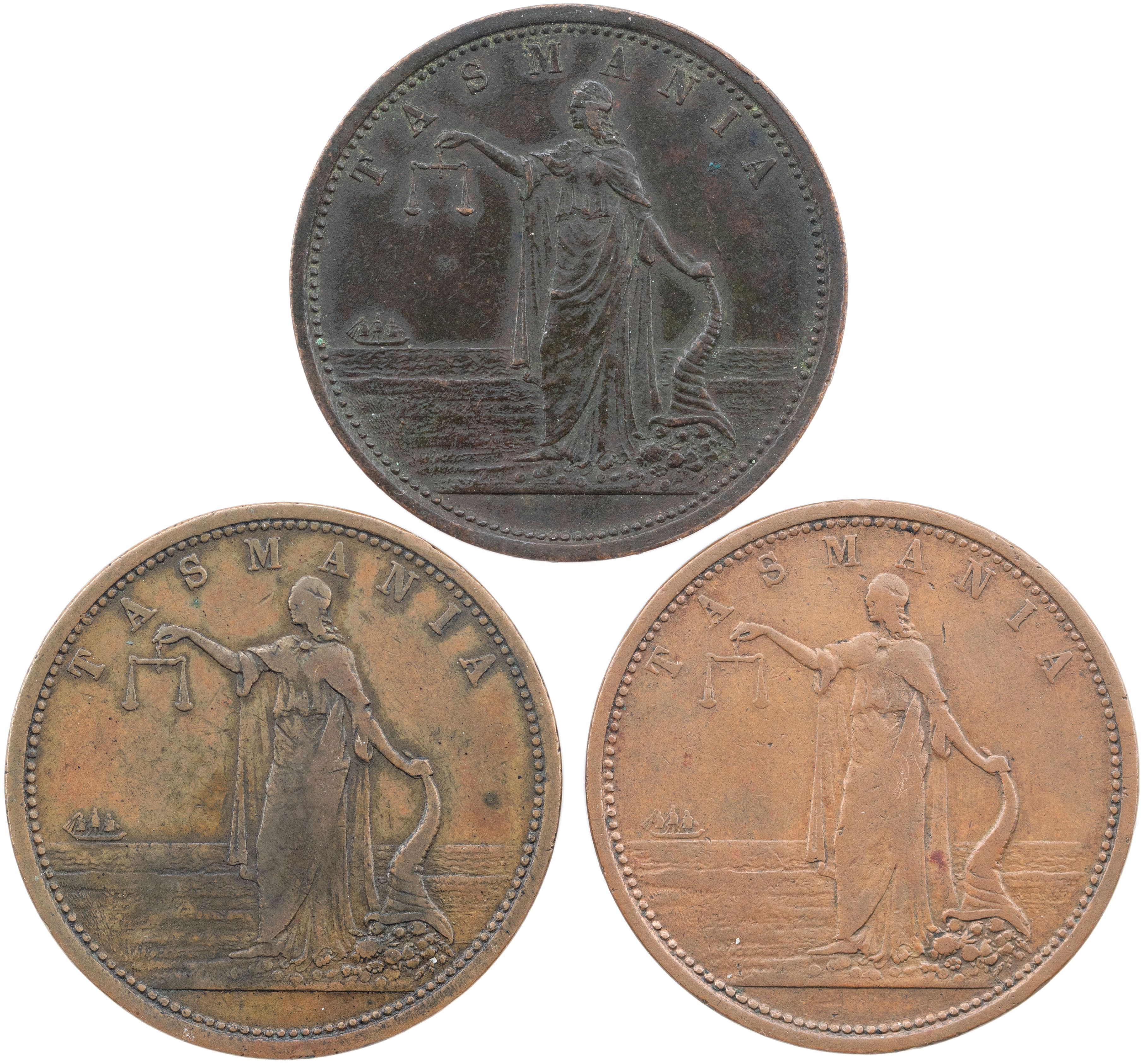 R. Andrew Mather, Hobart, Tas., Penny, VF