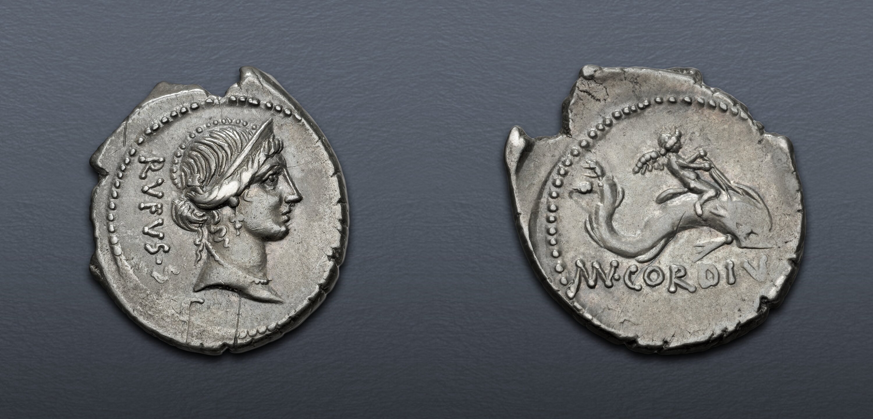 Moneyer issues of Imperatorial Rome. Mn. Cordius Rufus. 46 BC. AR ...