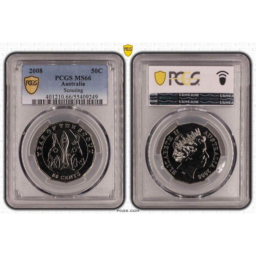 Scouting, Fifty Cent, 2008, PCGS MS66