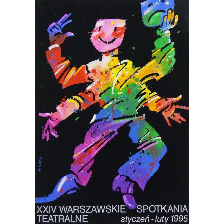 Waldemar Świerzy | XXIV Warszawskie Spotkania Teatralne, projekt plakatu, 1995