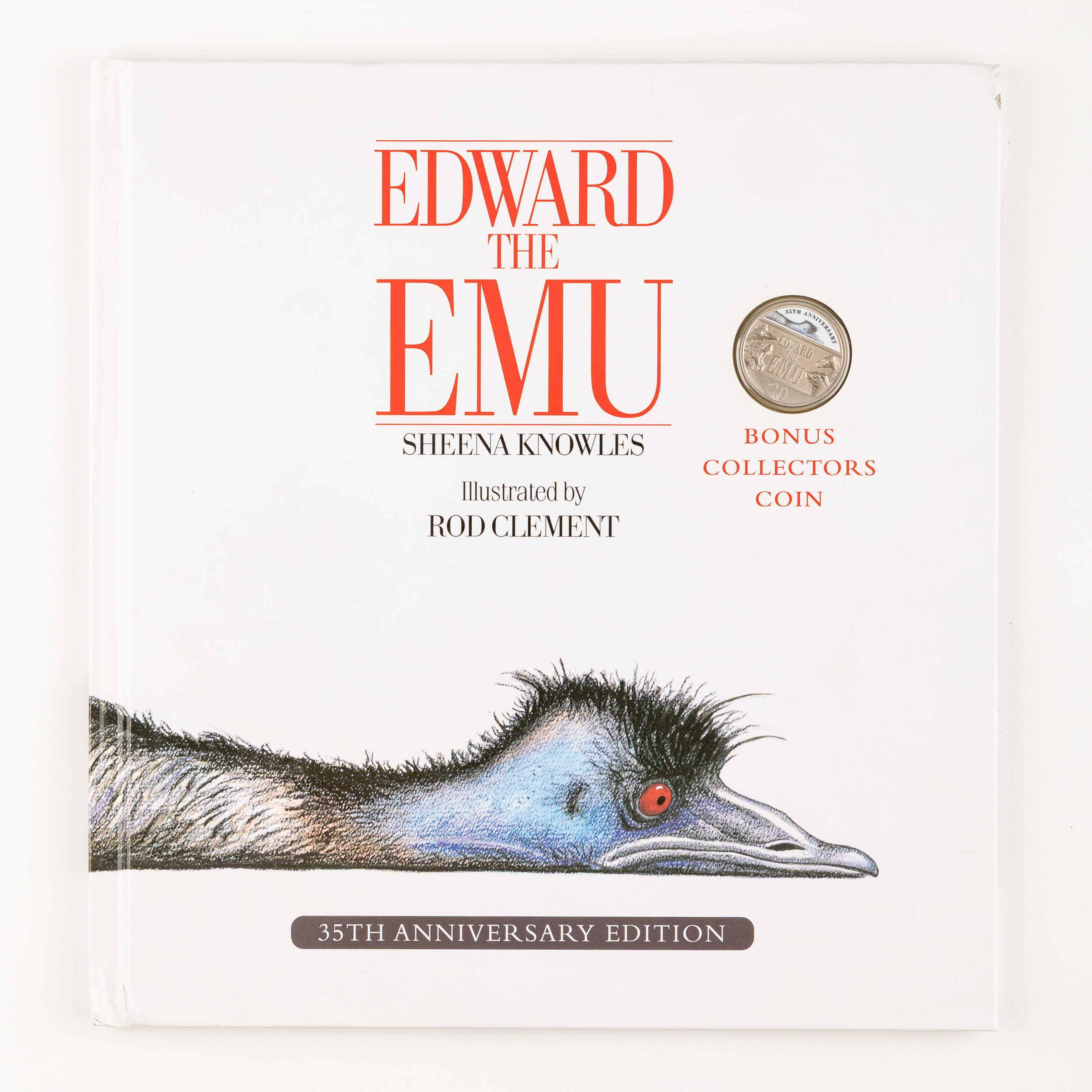 Elizabeth II, Edward the Emu Book & Coin, 35TH Anniversary Edition, Twenty Cents, 2022, UNC