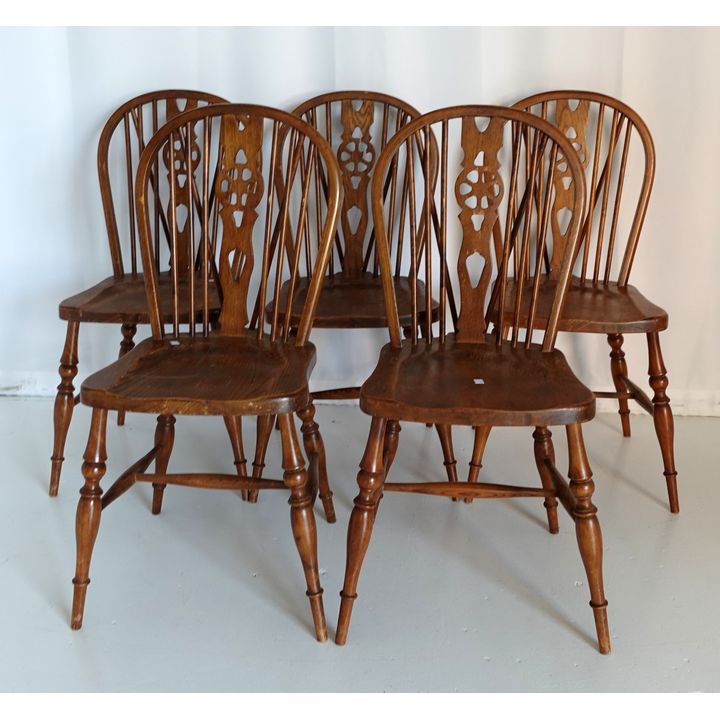 SET OF 5 DINING CHAIRS
