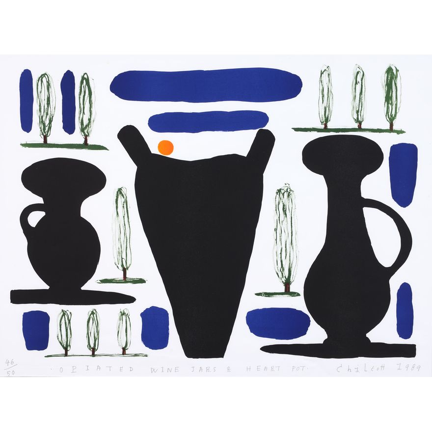 Gavin Chilcott ‘Opiated Wine Jars and Heart Pot’