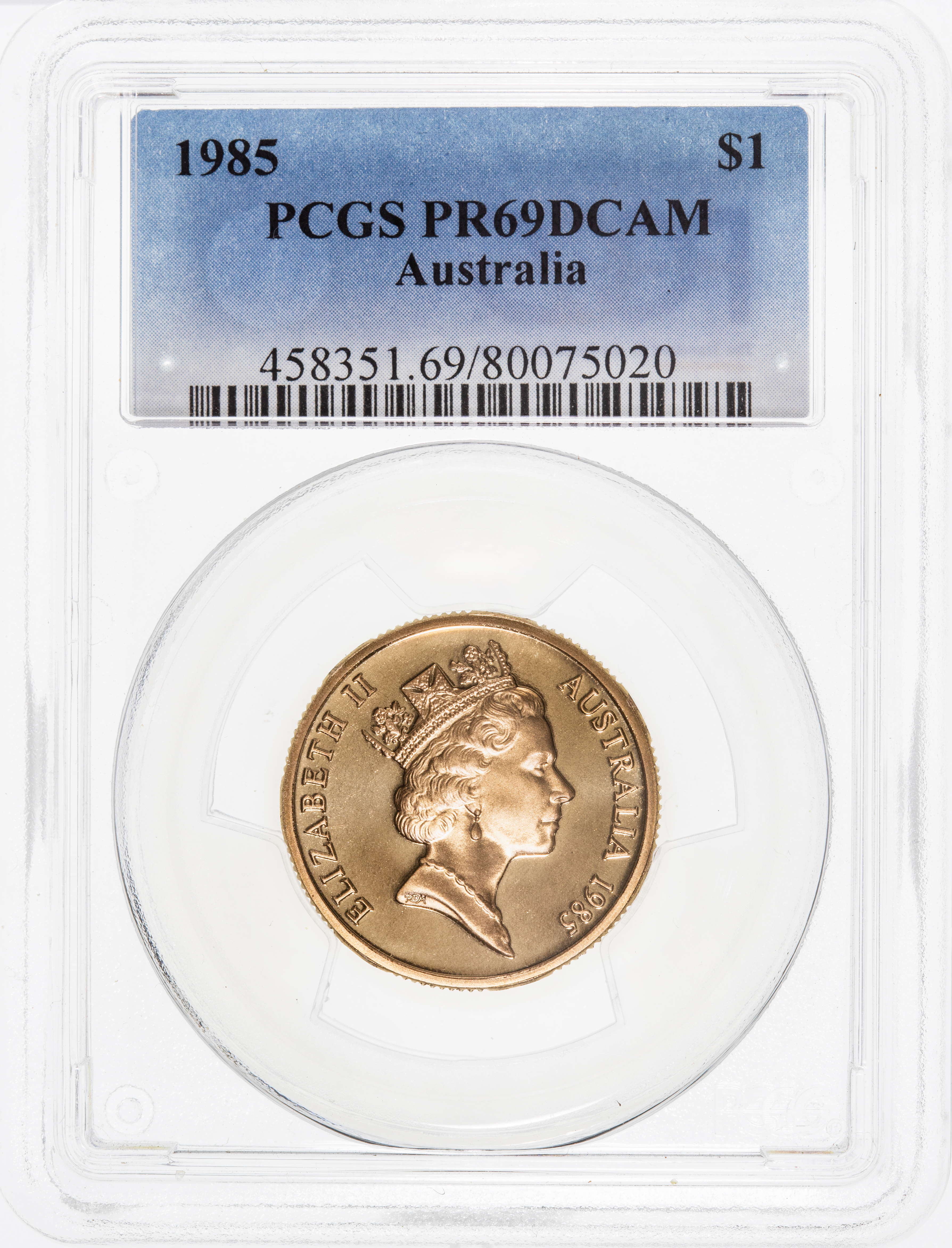 One Dollar, 1985, PCGS PR69DCAM