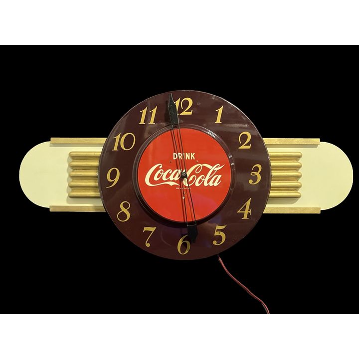 Reproduction Masonite Coca Cola Coke Kay Display Soda Clock