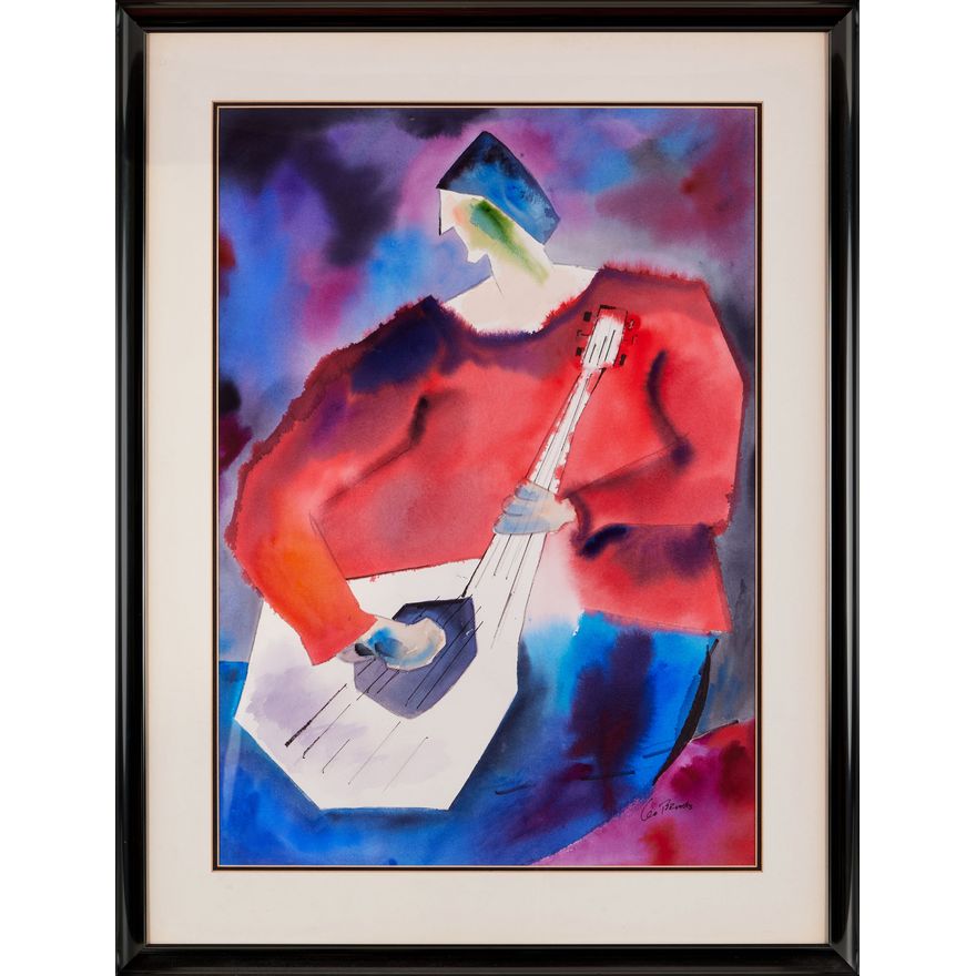 Leo Brooks (American, 1911-1993), Guitar Player