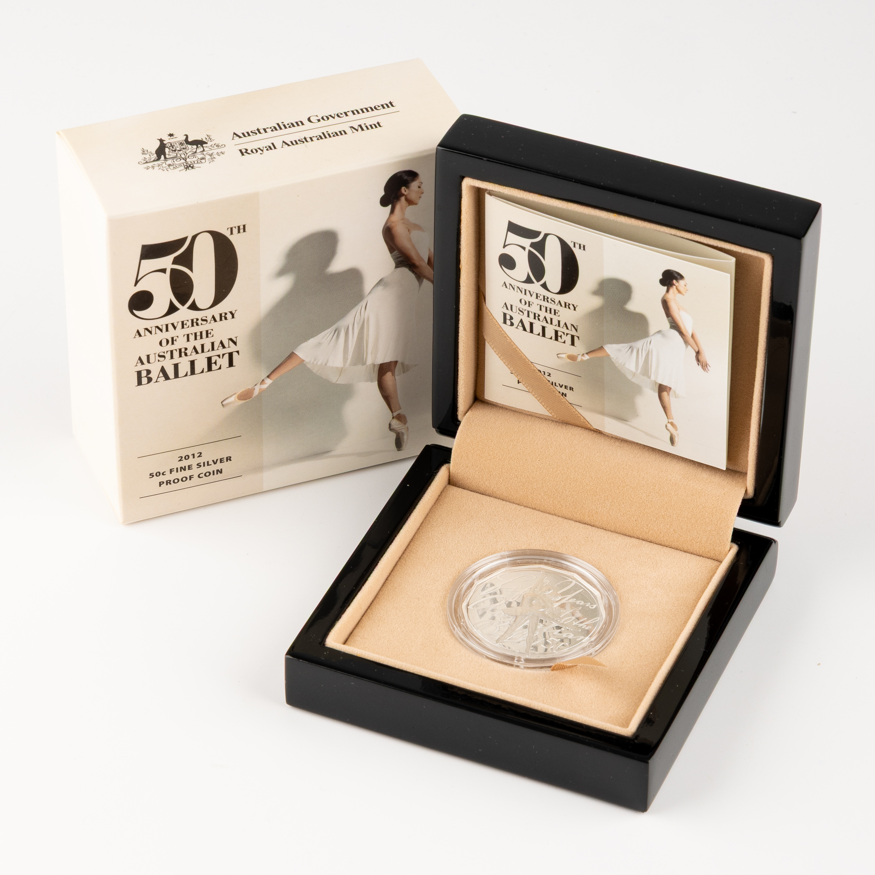 Elizabeth II, RAM - 50TH Anniversary of the Australian Ballet, Fifty Cents, 2012, FDC