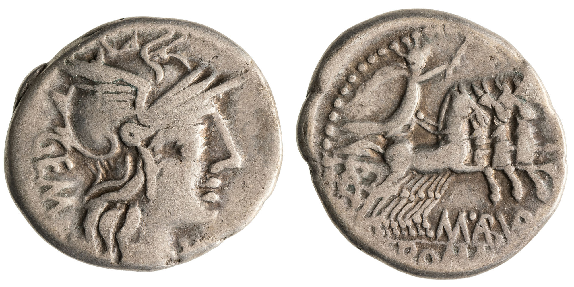 Arubia, Denarius, 132 BC, aVF