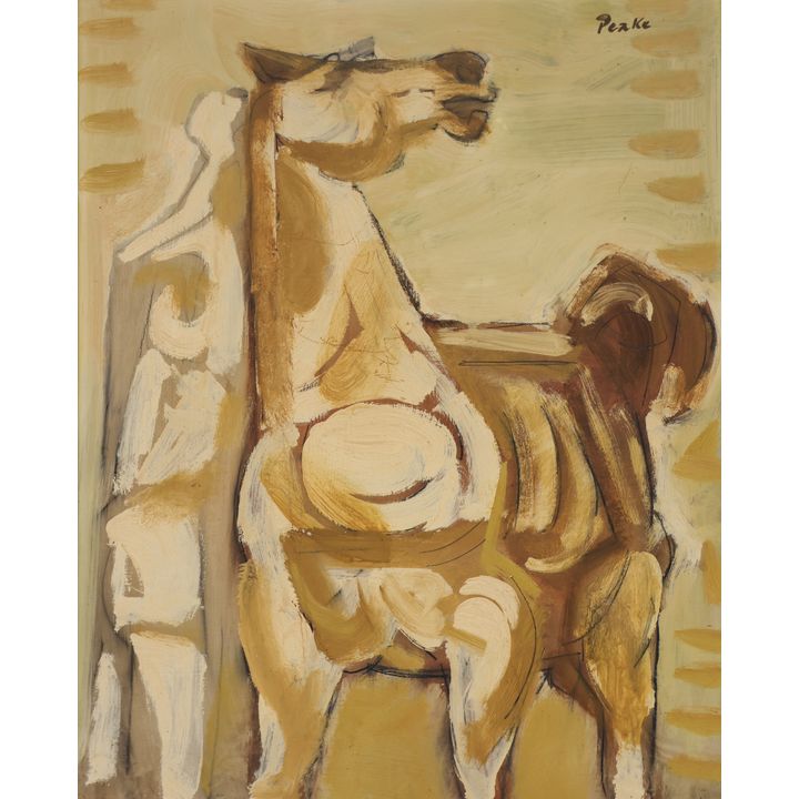 Channing Peake ''Untitled'' (Horse) 1950's Oil