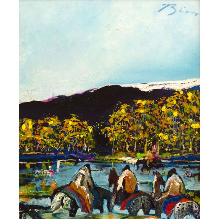 Earl Biss (1947-1998) Riders Return