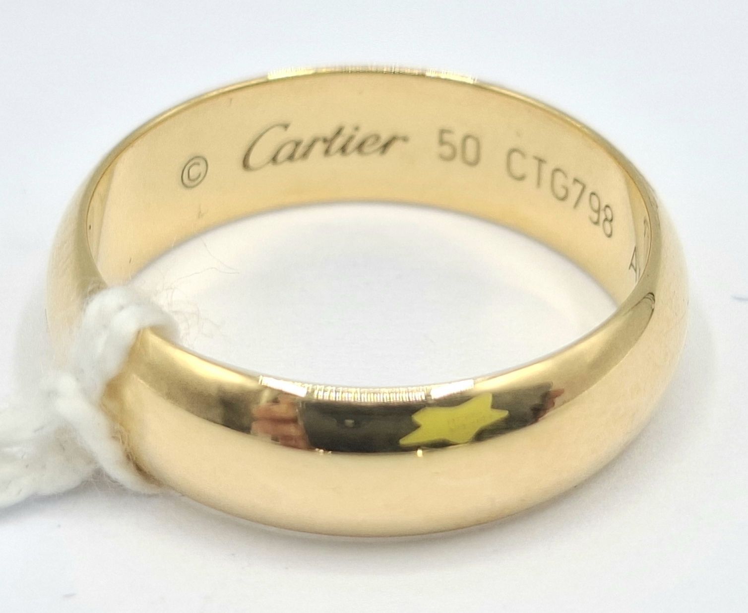 CARTIER 18CT GOLD WEDDING BAND