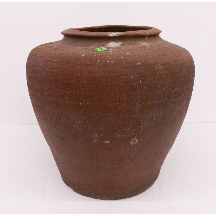 Meiji Japanese Red Provincial Jar- 13''