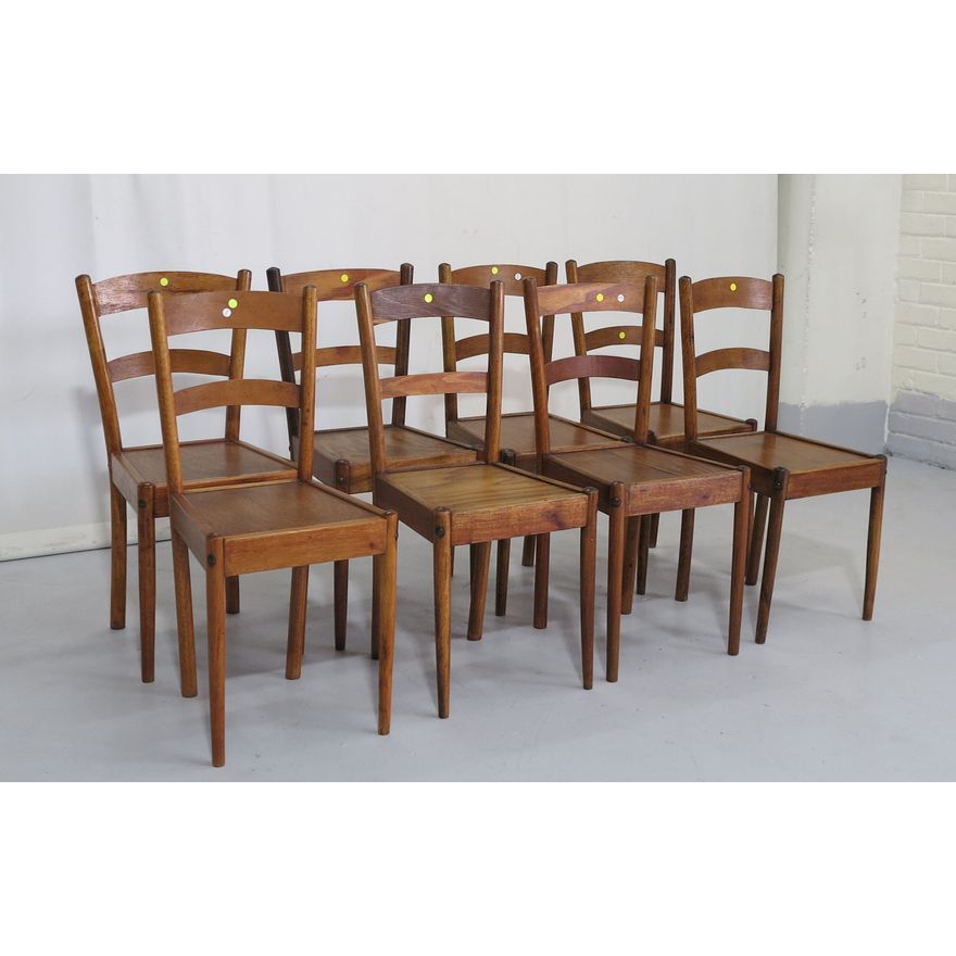 SET OF 8 GLOBE CHAIRS