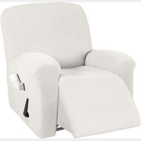 STRETCH RECLINER CHAIR COVER RECLINER SLIPCOVER 1 PIECE FURNITURE PROTECTOR WITH ELASTIC BOTTOM CHAIR SLIPCOVER WITH SIDE POCKET T