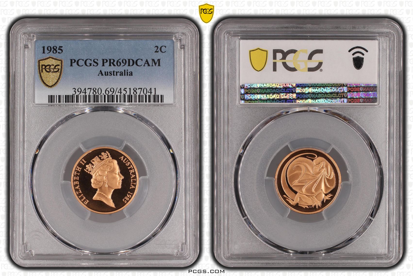 , Two Cent, 1985, Pcgs Pr69dcam