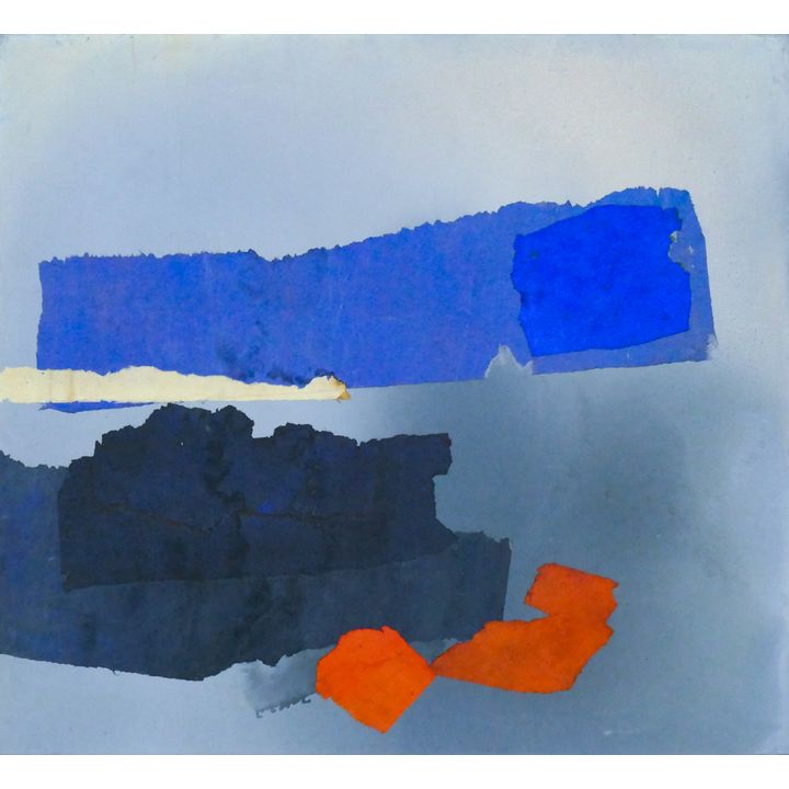 Emily Hall Morse (1906-1988 Washington) ''Evening Fog'' Collage