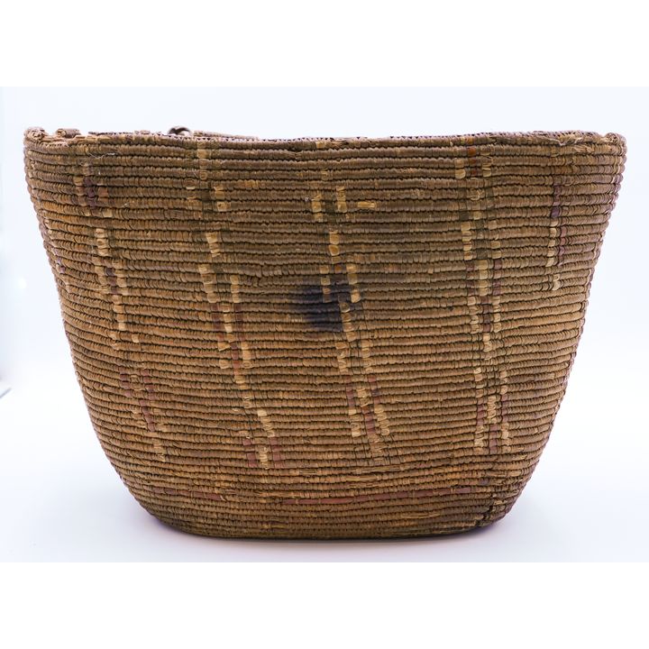 Antique Thompson River Indian Large Hard Basket