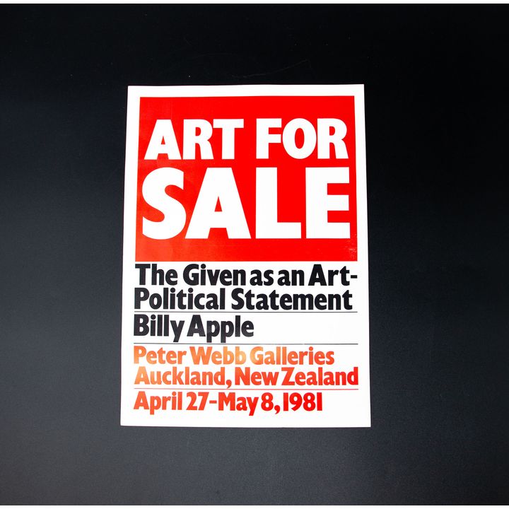 Billy Apple 'Art for Sale'