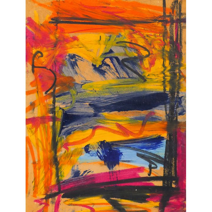 Frank Okada ''Untitled'' Mixed Media on Paper