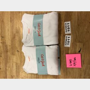 (4) BOYS' THERMAL UNDERWEAR 2PC SET - CAT & JACK WHITE SZ SM